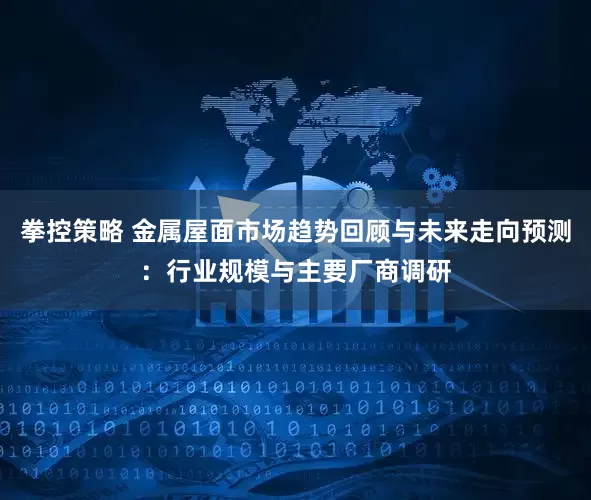 拳控策略 金属屋面市场趋势回顾与未来走向预测：行业规模与主要厂商调研