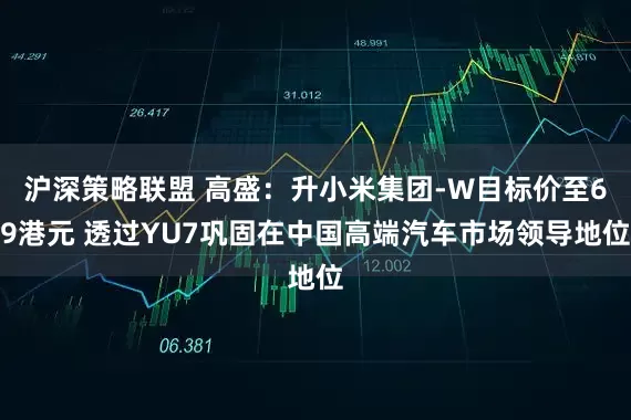 沪深策略联盟 高盛：升小米集团-W目标价至69港元 透过YU7巩固在中国高端汽车市场领导地位